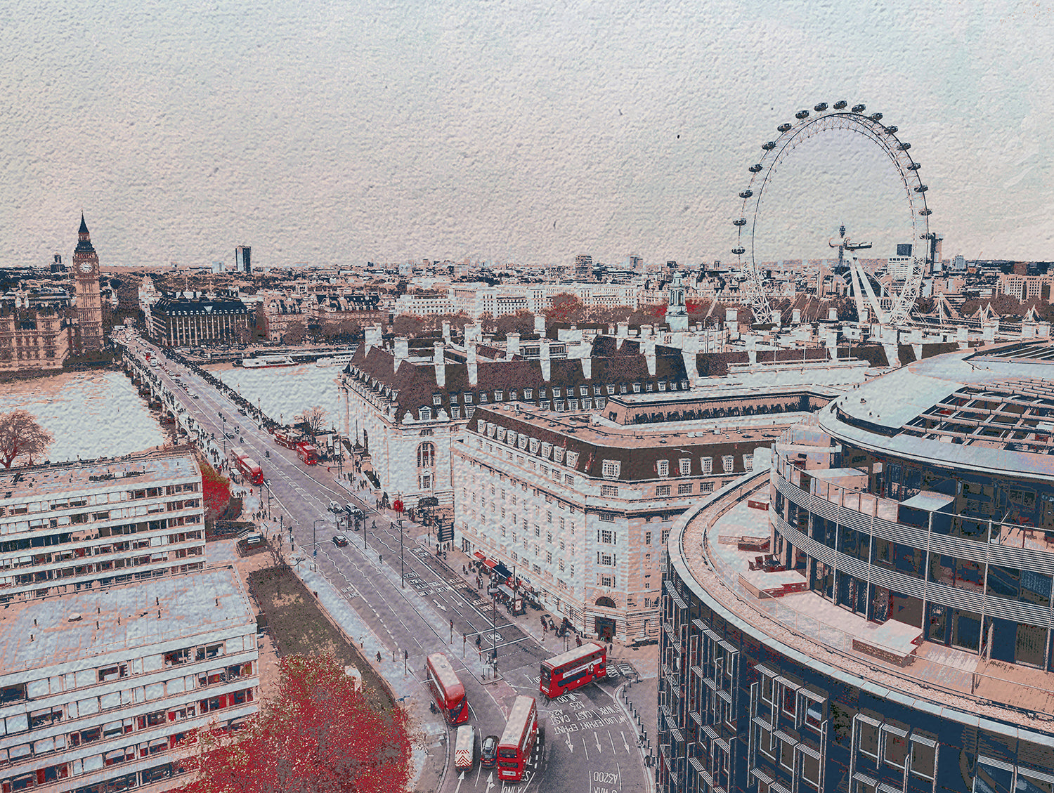 London Skyline Art Print