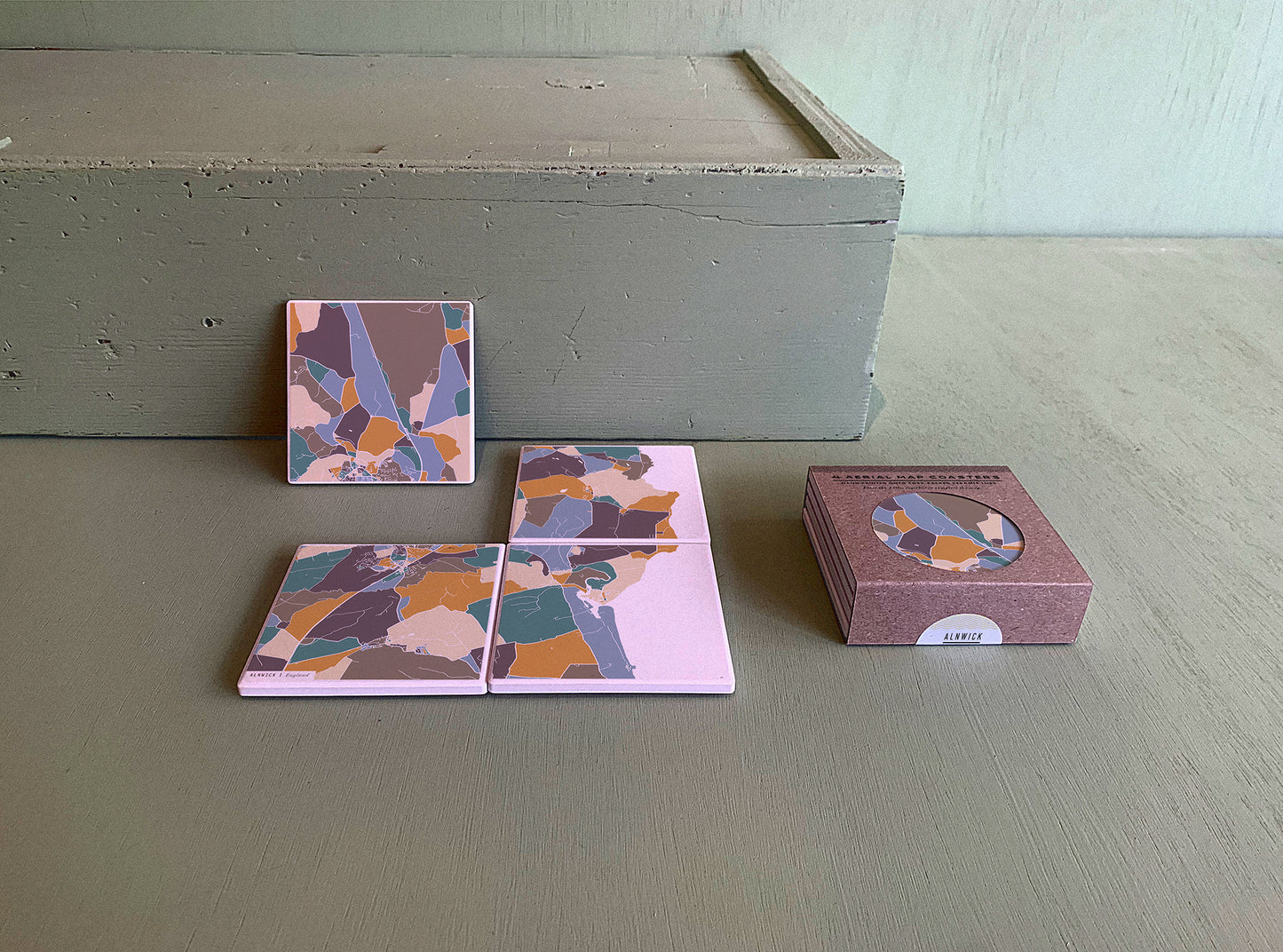 ALNWICK MAP COASTERS
