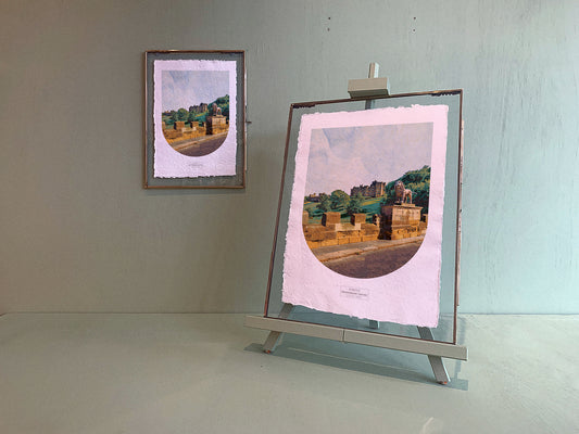 ALNWICK SKYLINE ART PRINT