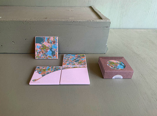 BOURNEMOUTH MAP COASTERS