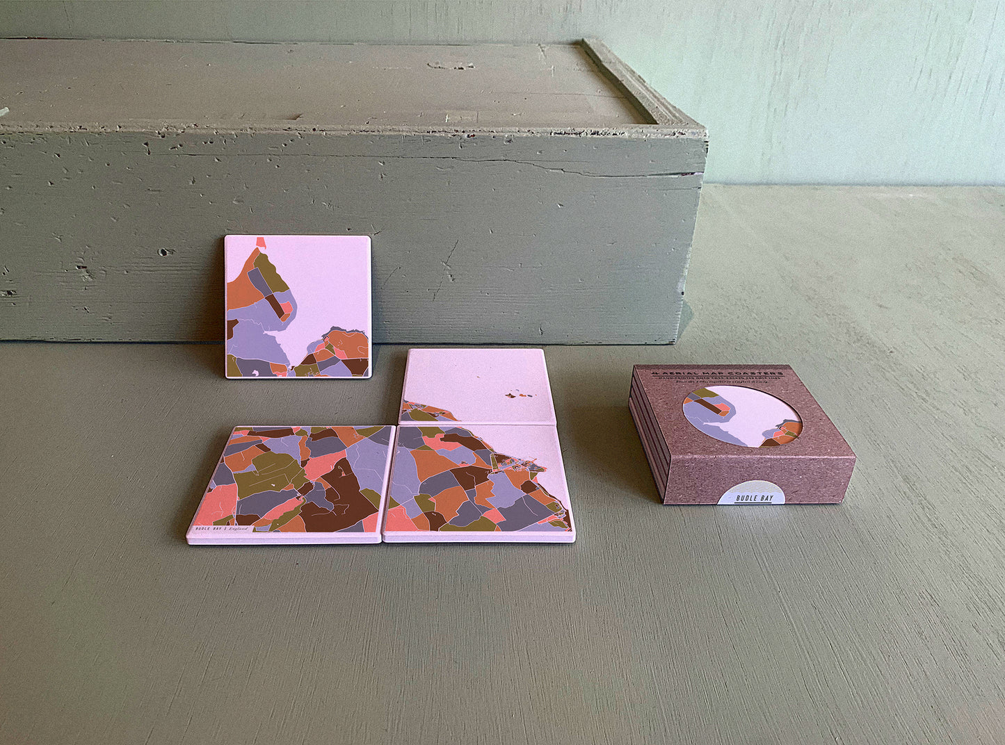 BUDLE BAY MAP COASTERS