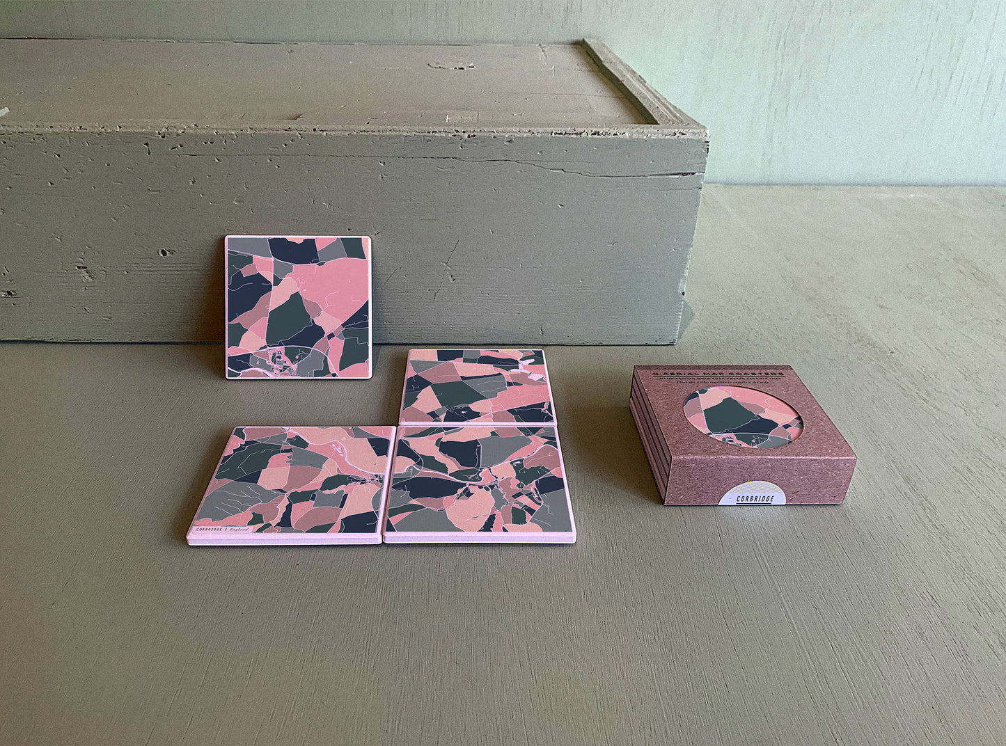 CORBRIDGE MAP COASTERS
