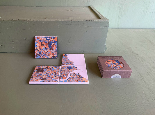 CULLERCOATS MAP COASTERS