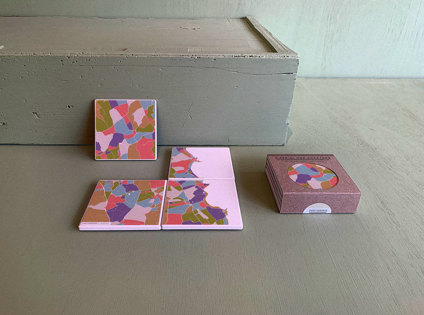 DUNSTANBURGH MAP COASTERS