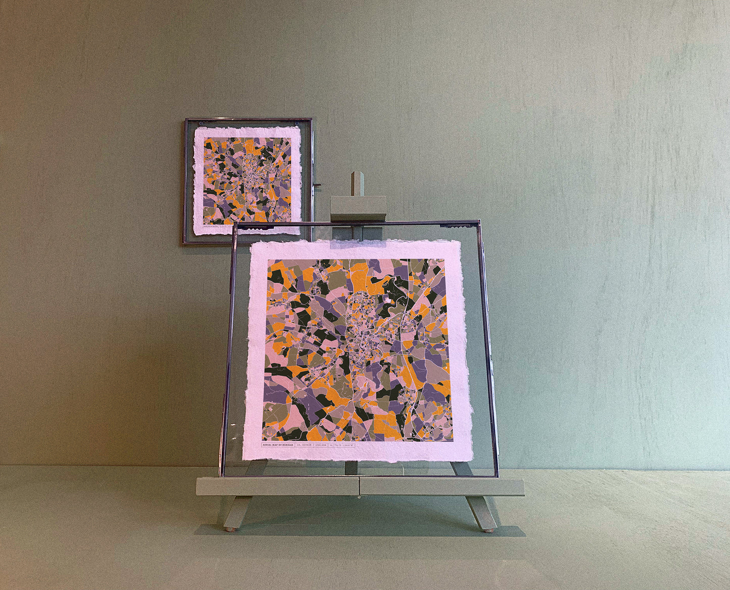 DURHAM MAP ART PRINT