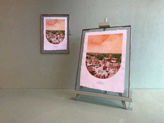 HEXHAM SKYLINE ART PRINT