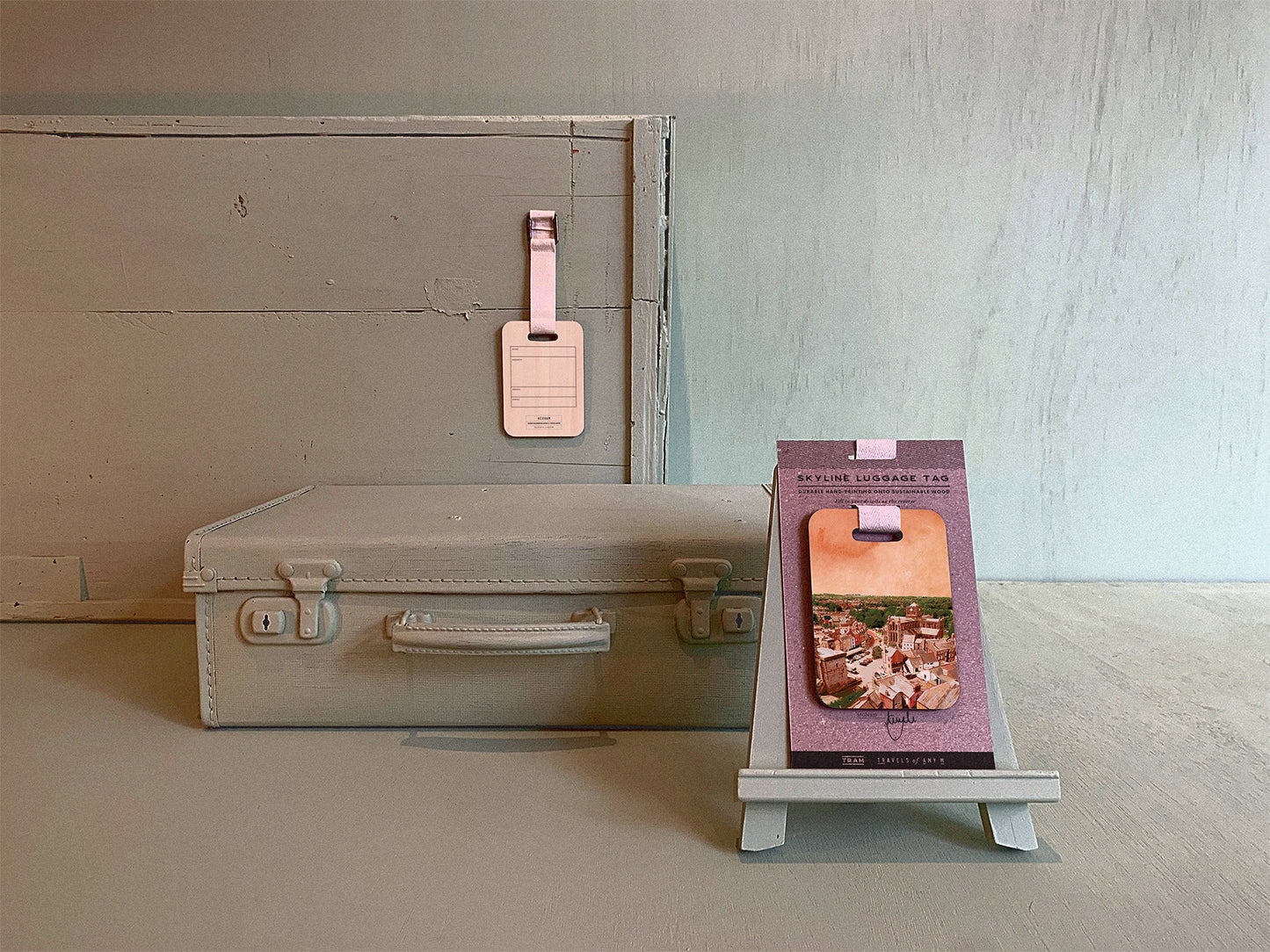 HEXHAM SKYLINE LUGGAGE TAG