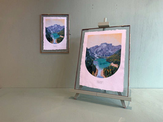 LAGO DI BRAIES SKYLINE ART PRINT