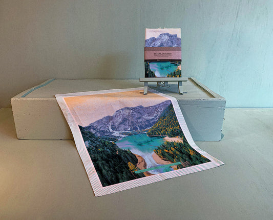 LAGO DI BRAIES SKYLINE TEATOWEL