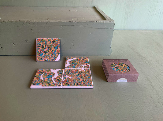LAGO MAGGIORE MAP COASTERS
