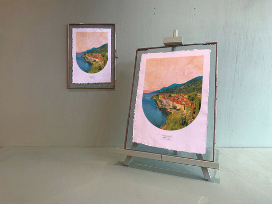 LAGO MAGGIORE SKYLINE ART PRINT
