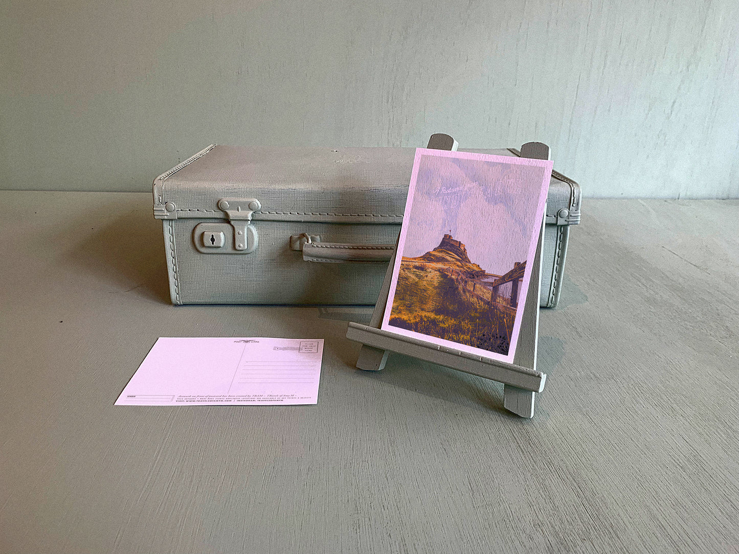 LINDISFARNE SKYLINE POSTCARD