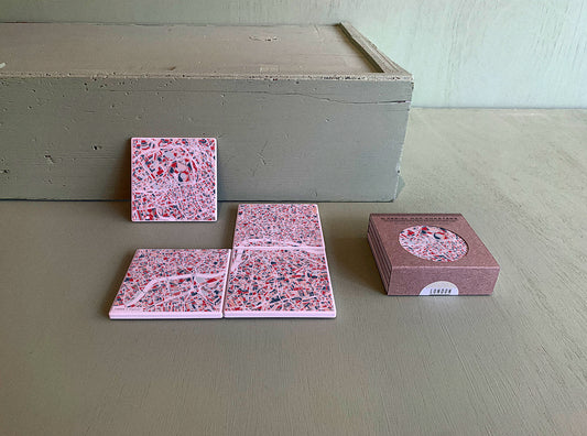 LONDON MAP COASTERS
