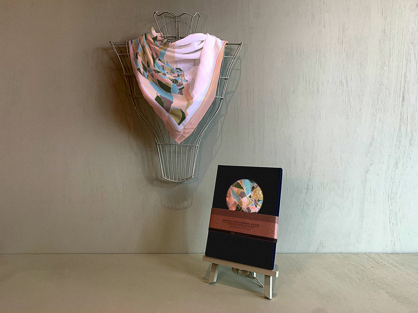 LYME REGIS MAP SCARF