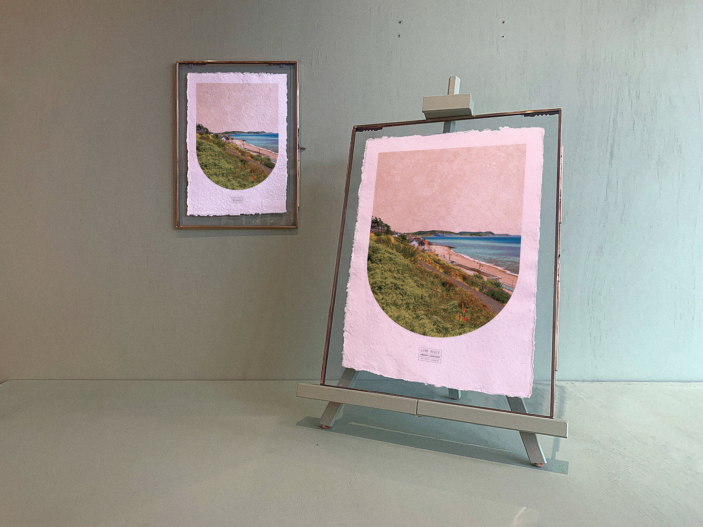 LYME REGIS SKYLINE ART PRINT