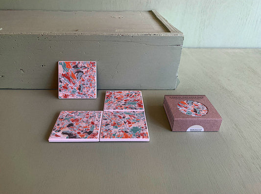 MANCHESTER MAP COASTERS