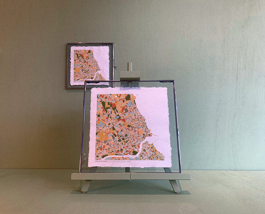 TYNEMOUTH MAP ART PRINT