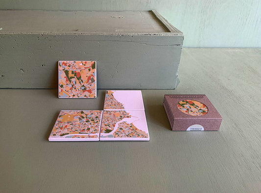 TYNEMOUTH MAP COASTERS