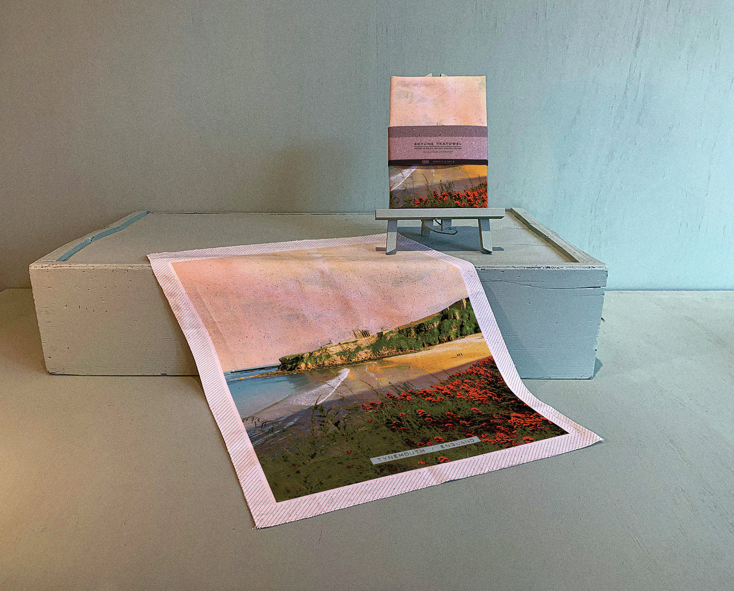 TYNEMOUTH SKYLINE TEATOWEL
