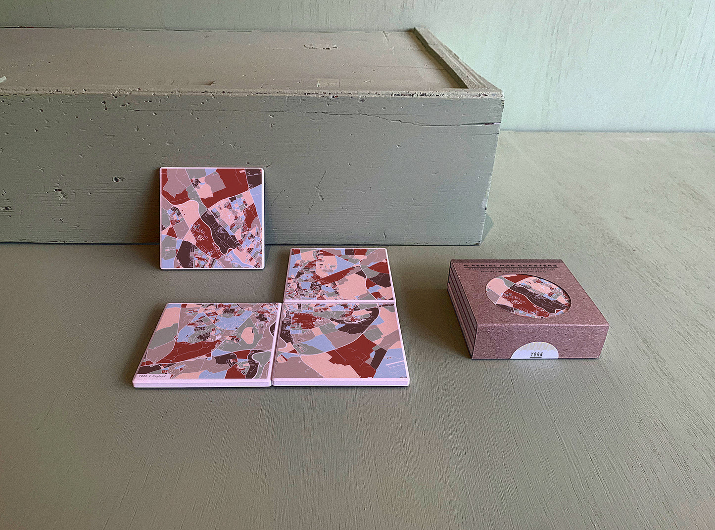 YORK MAP COASTERS