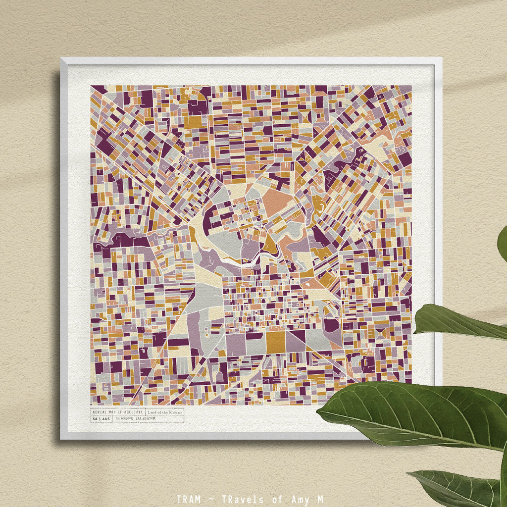 ADELAIDE MAP ART PRINT