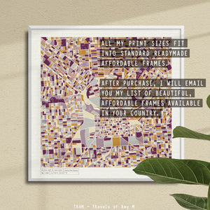 ADELAIDE MAP ART PRINT