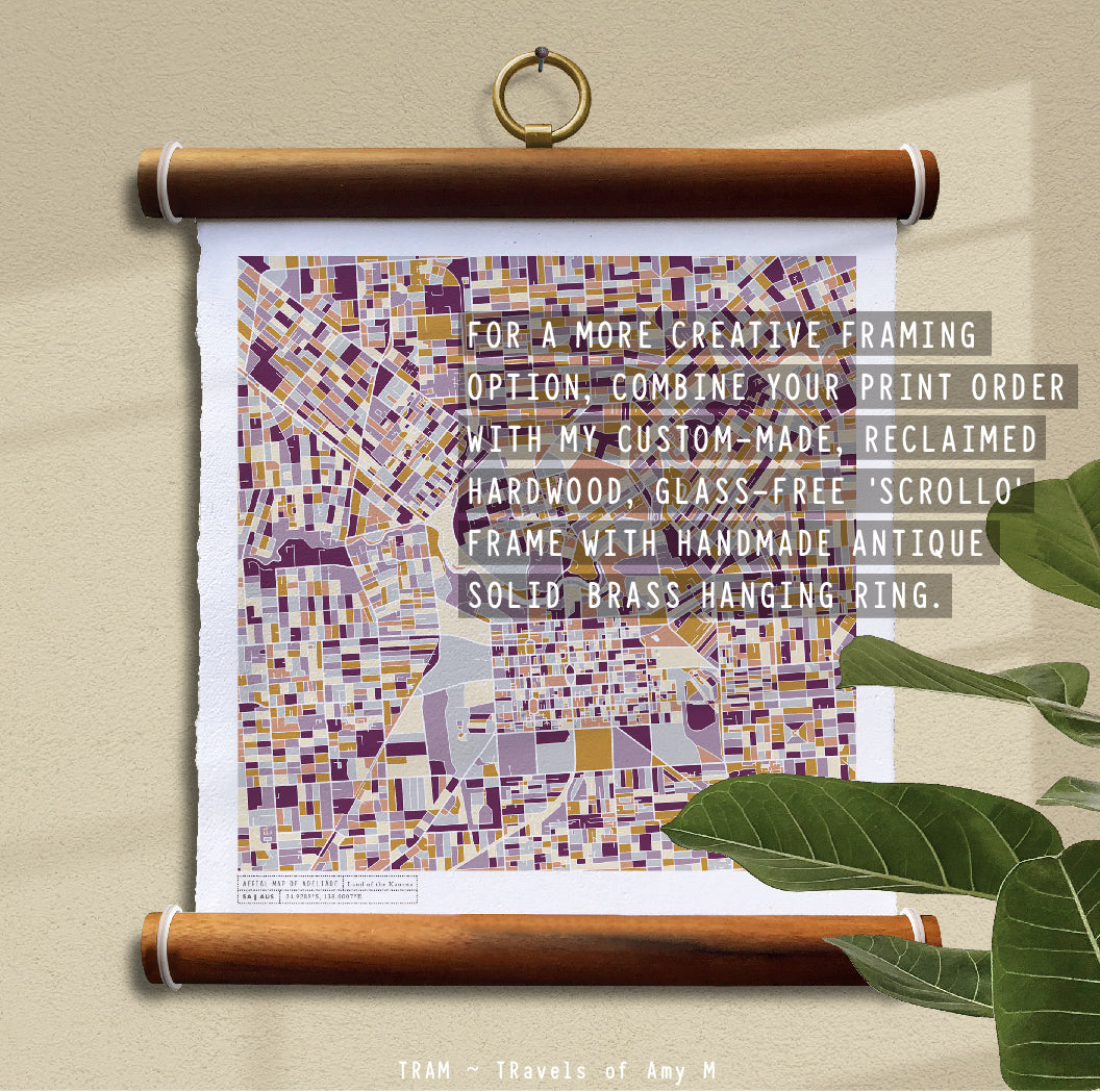 ADELAIDE MAP ART PRINT