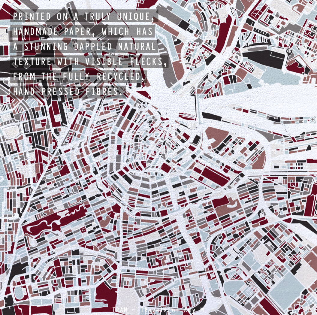 AMSTERDAM MAP ART PRINT