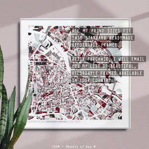 AMSTERDAM MAP ART PRINT