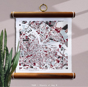 AMSTERDAM MAP ART PRINT