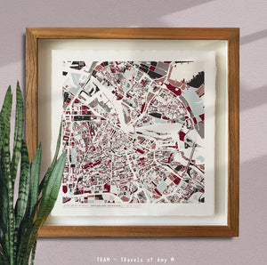 AMSTERDAM MAP ART PRINT