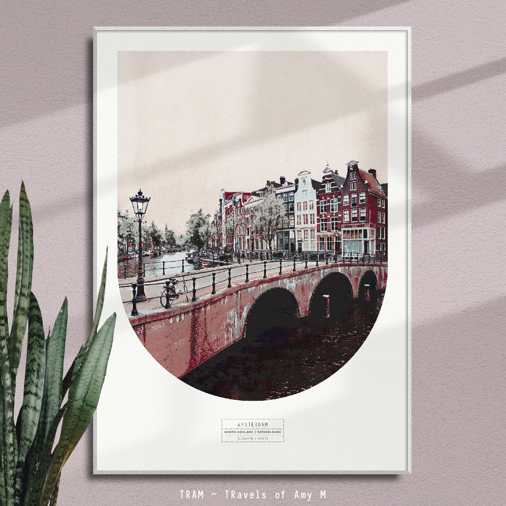 AMSTERDAM SKYLINE ART PRINT