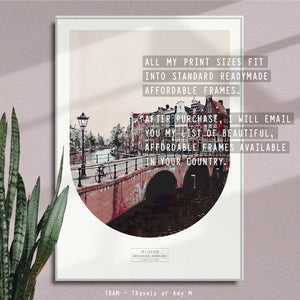 AMSTERDAM SKYLINE ART PRINT