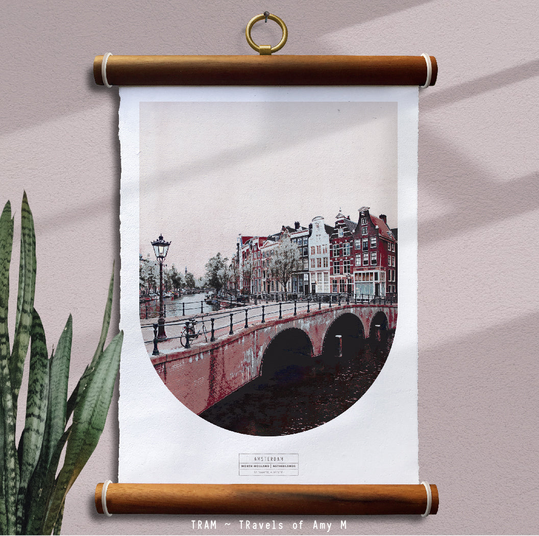 AMSTERDAM SKYLINE ART PRINT