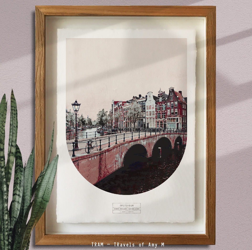 AMSTERDAM SKYLINE ART PRINT