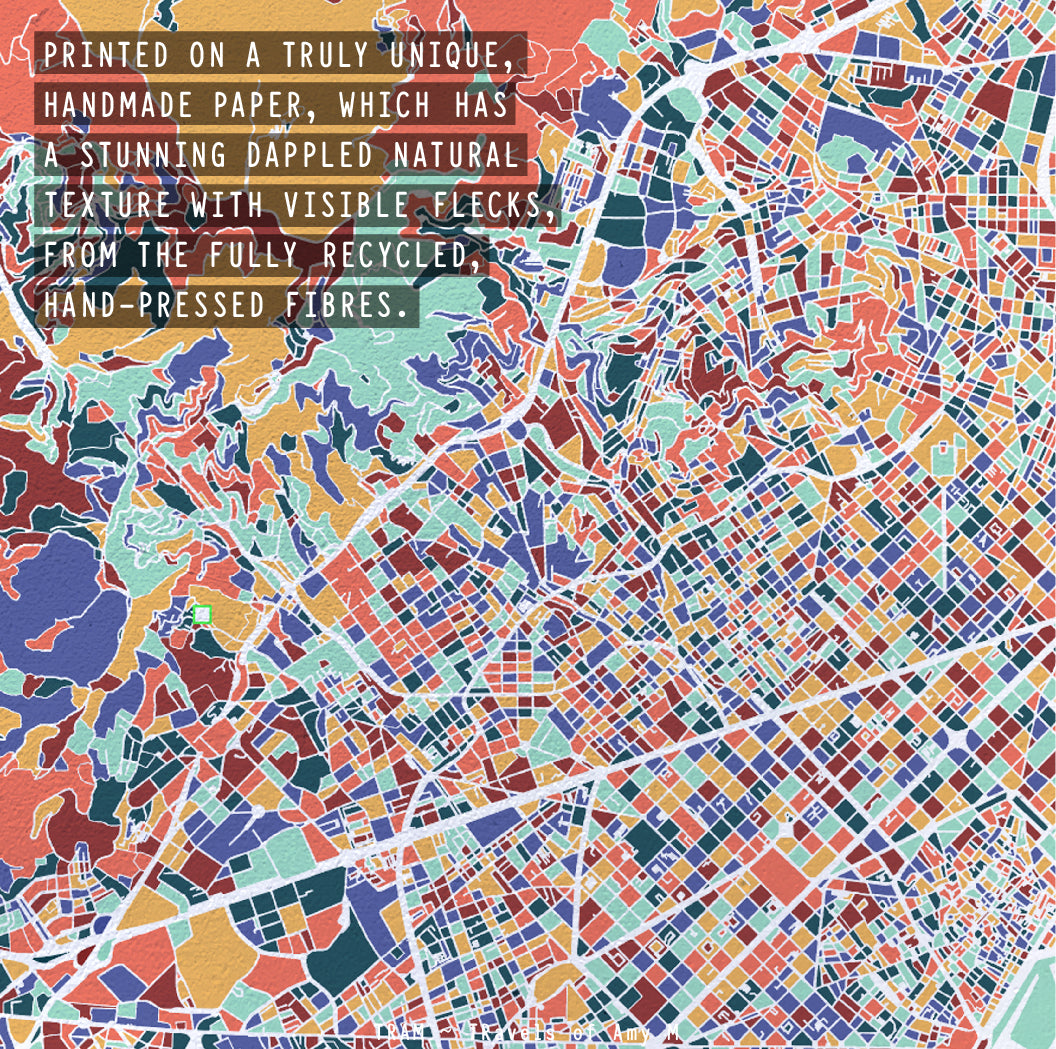 BARCELONA MAP ART PRINT