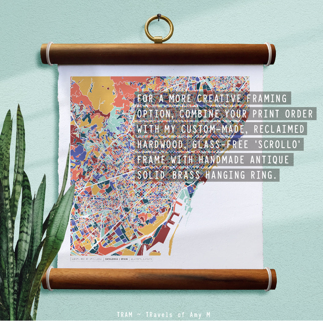 BARCELONA MAP ART PRINT