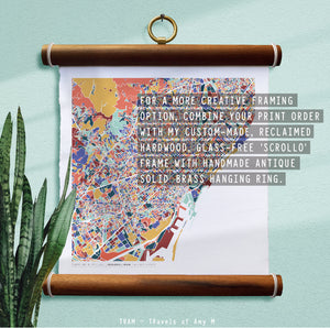 BARCELONA MAP ART PRINT