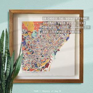 BARCELONA MAP ART PRINT