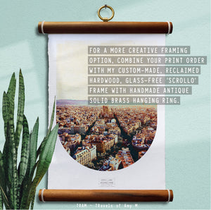 BARCELONA SKYLINE ART PRINT