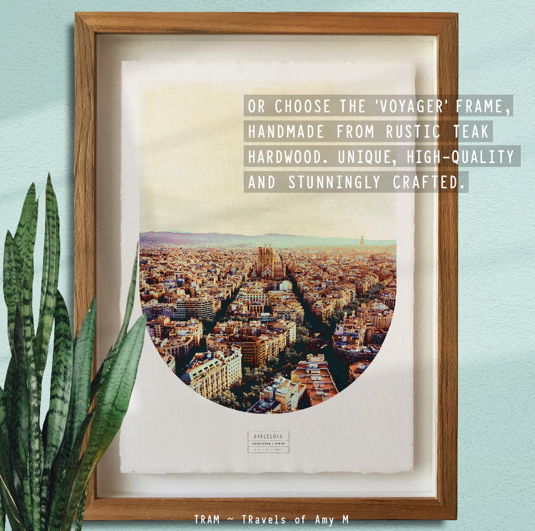 BARCELONA SKYLINE ART PRINT
