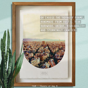 BARCELONA SKYLINE ART PRINT