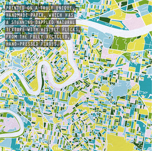 BRISBANE MAP ART PRINT