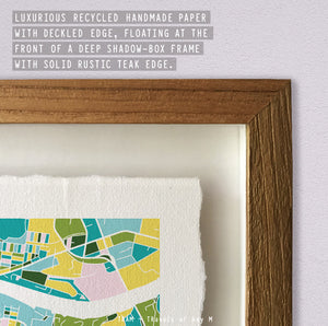 BRISBANE MAP ART PRINT