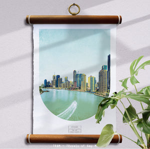 BRISBANE SKYLINE ART PRINT