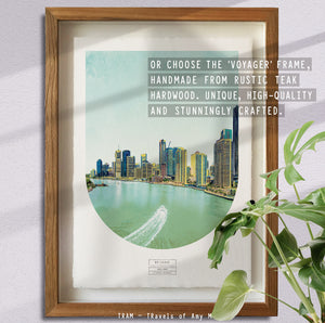 BRISBANE SKYLINE ART PRINT