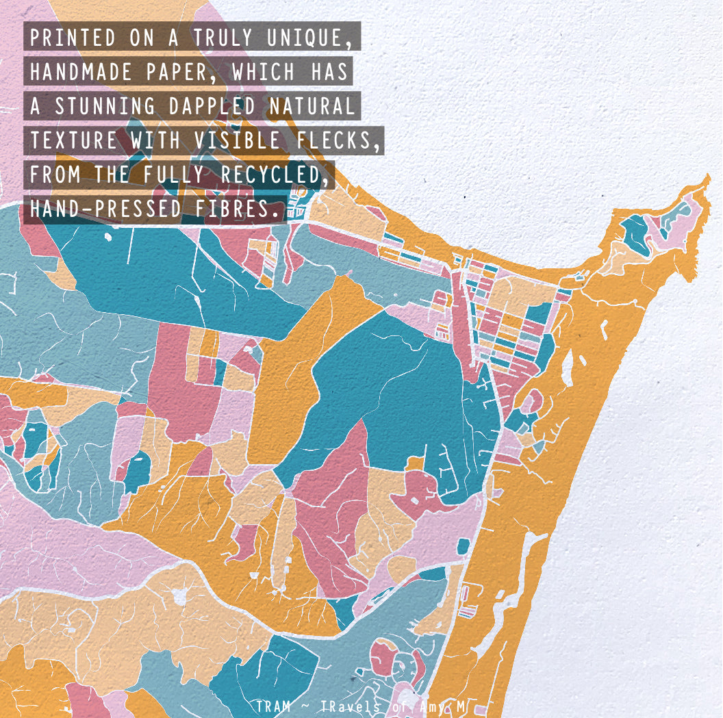 BYRON BAY MAP ART PRINT