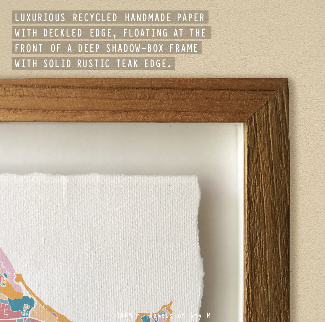 BYRON BAY MAP ART PRINT
