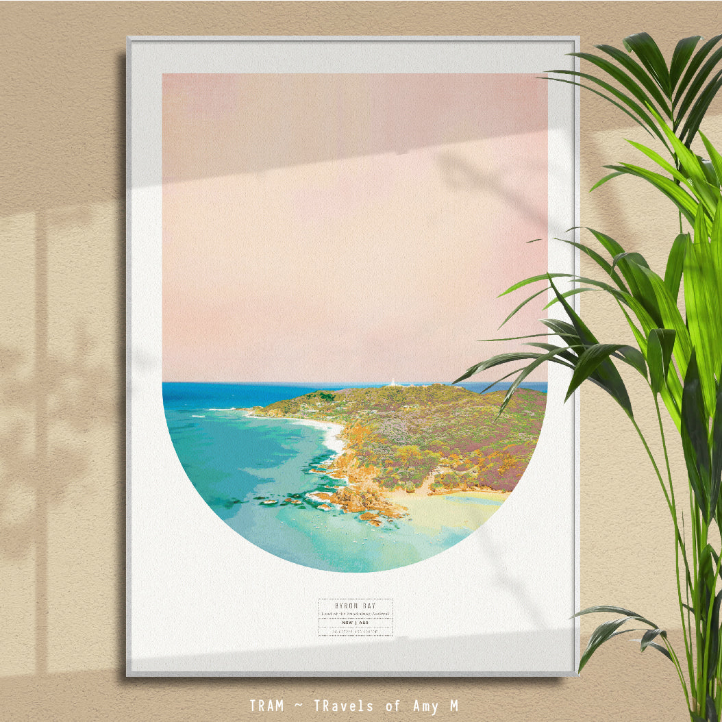 BYRON BAY SKYLINE ART PRINT
