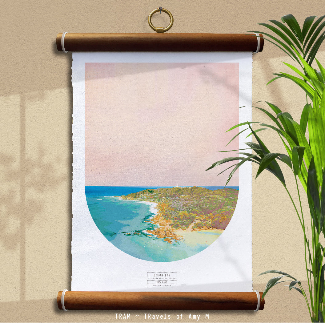 BYRON BAY SKYLINE ART PRINT
